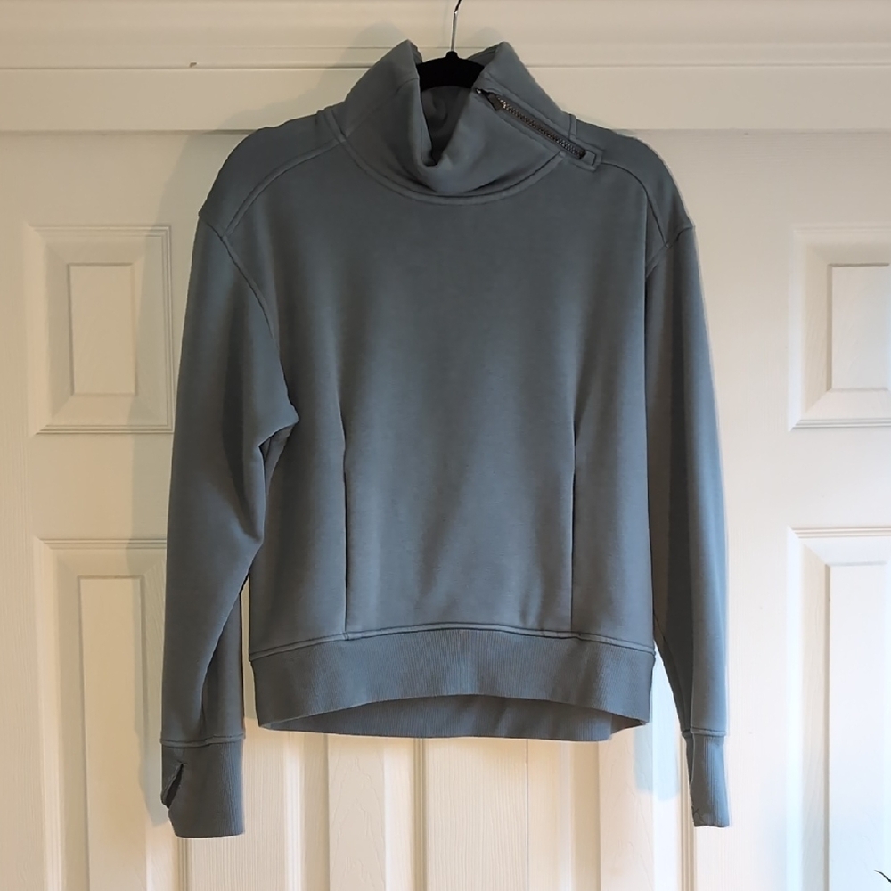 All in Motion Light Blue Cowl Neck Sweatshirt